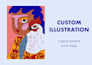 create a custom storytelling illustration for your brand or project